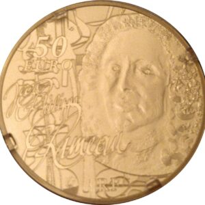 Avers 50 euros Jean-Philippe Rameau - - France — pièce en or