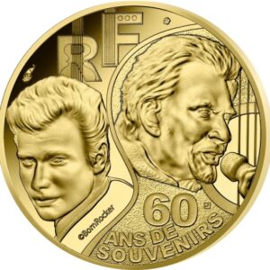 Avers 50 euros Johnny Halliday - - France — pièce en or