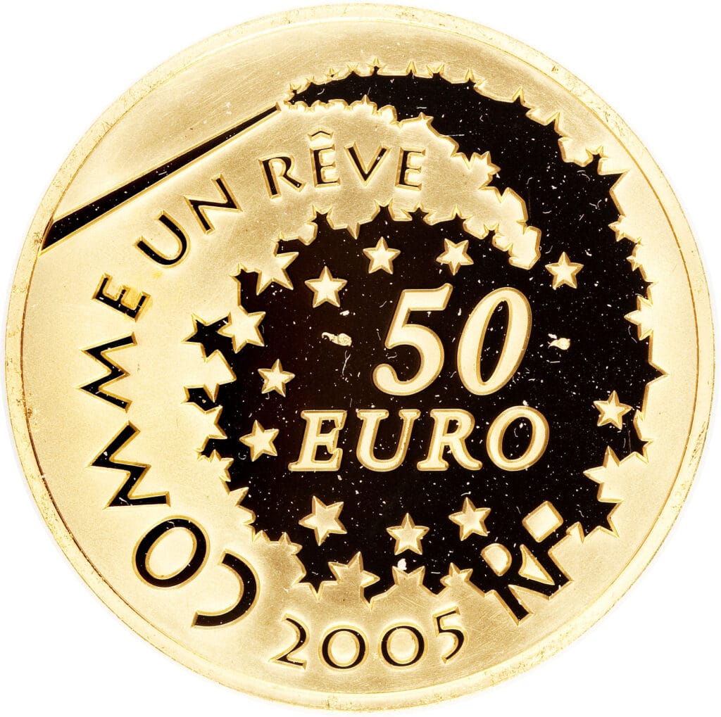 Avers 50 euros Kitty à Versailles - - France — pièce en or