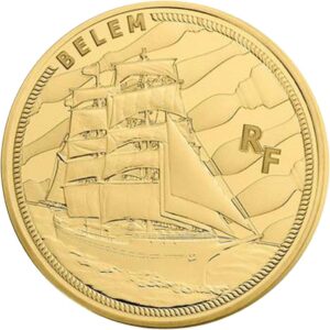 Avers 50 euros Le Belem or - - France — pièce en or