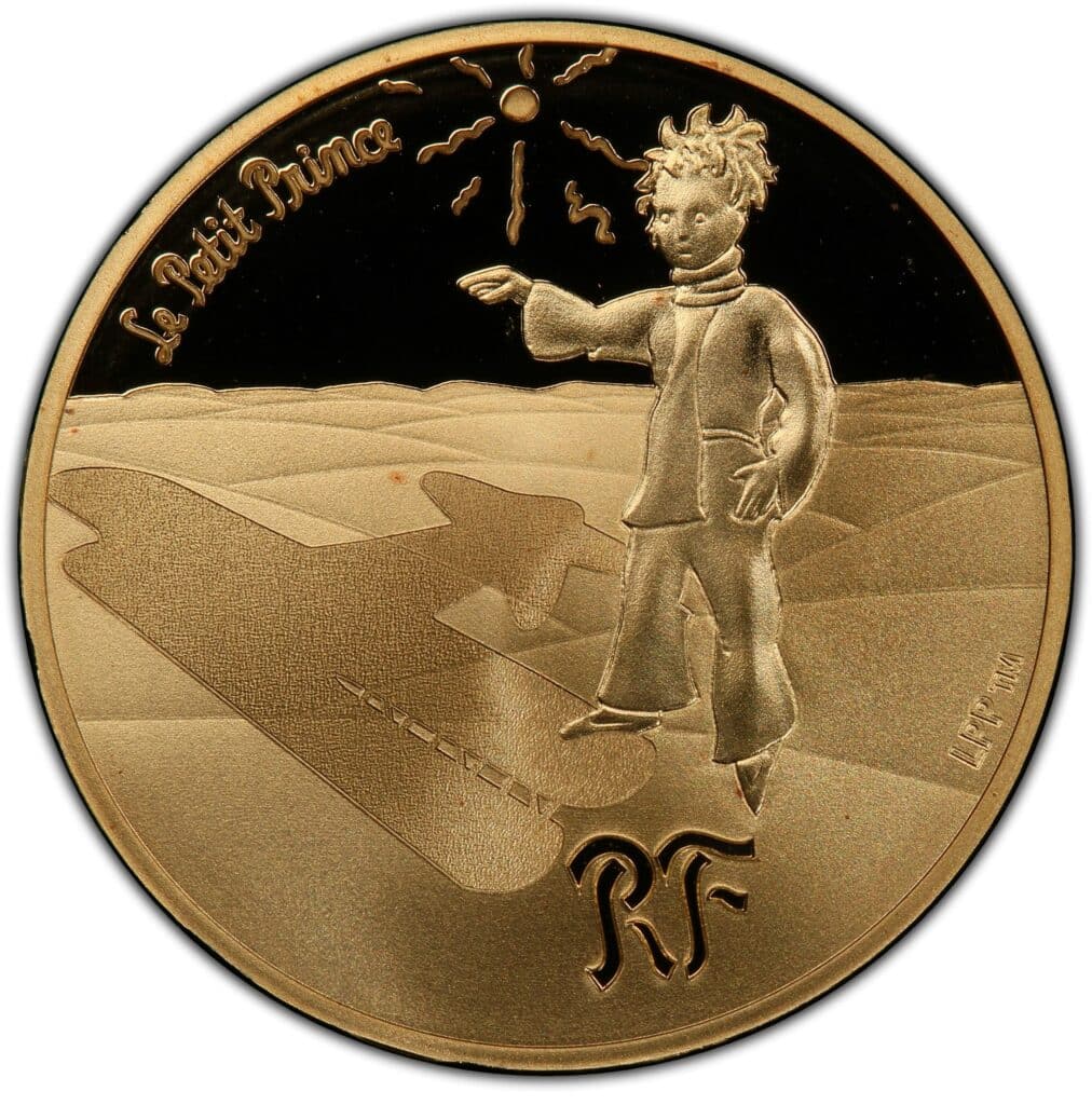 Avers 50 euros Le Petit Prince Les étoiles sont des guides - - France — pièce en or