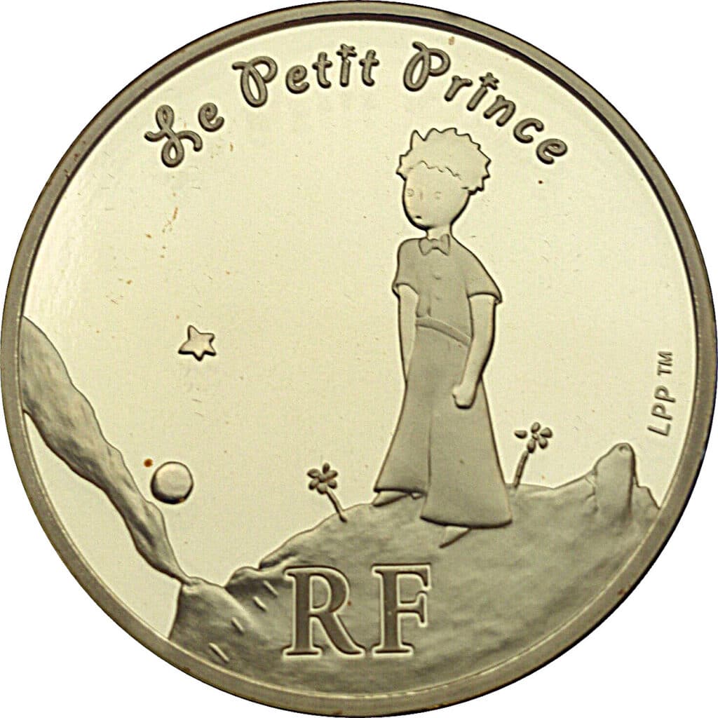 Avers 50 euros Le Petit Prince sur sa planète - - France — pièce en or