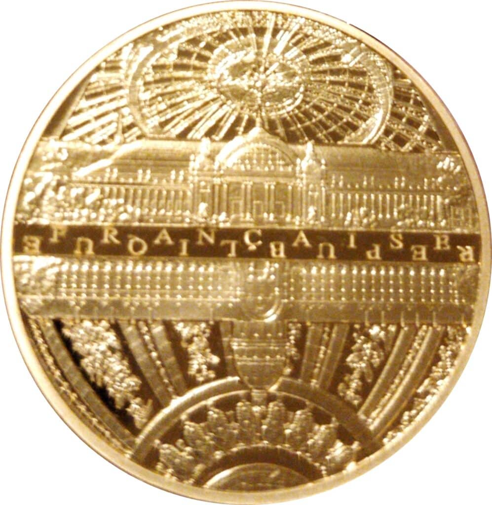 Avers 50 euros Les Invalides et le Grand Palais or - - France — pièce en or