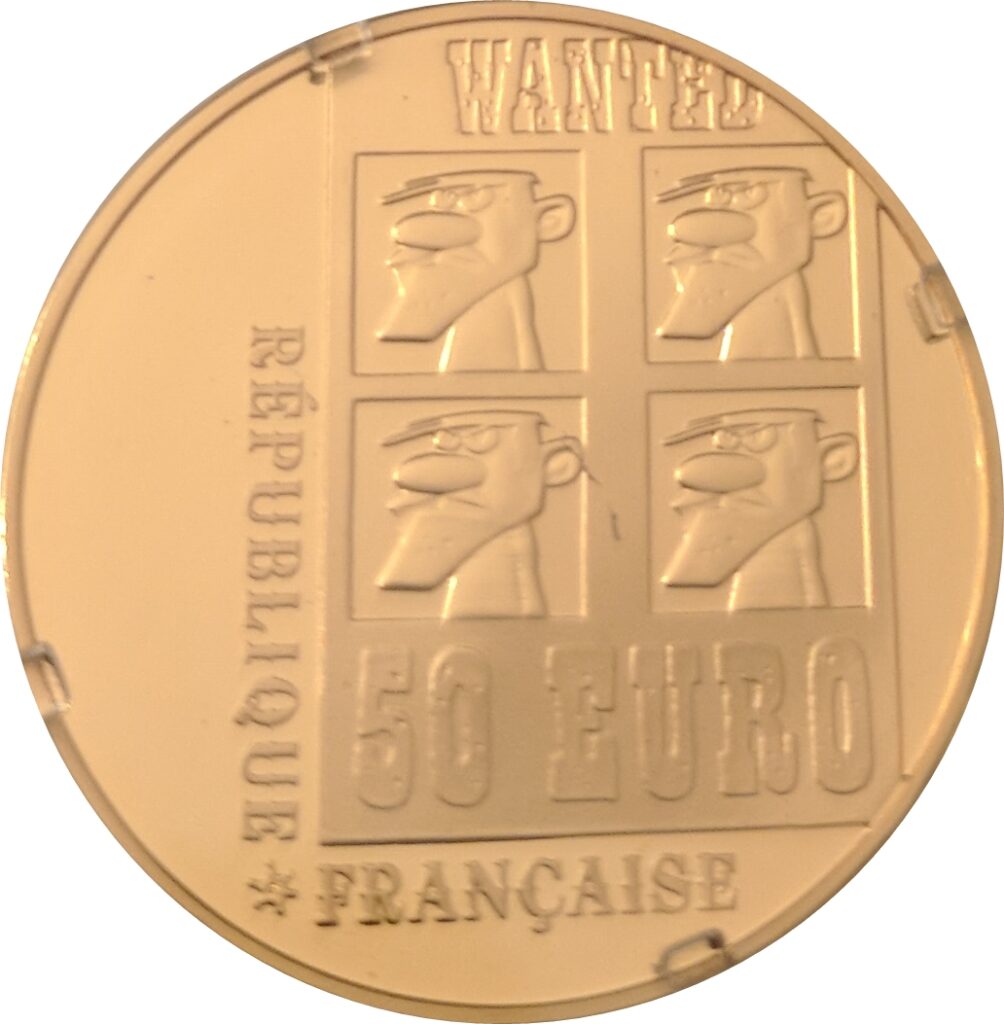 Avers 50 euros Lucky Luke - - France — pièce en or