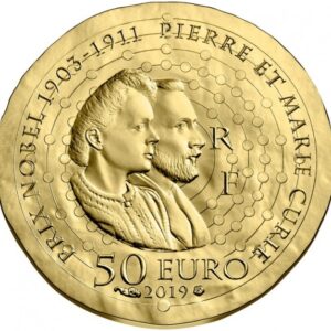 Avers 50 euros Marie Curie - - — pièce en or