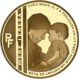 Avers 50 euros Mère Teresa - - France — pièce en or
