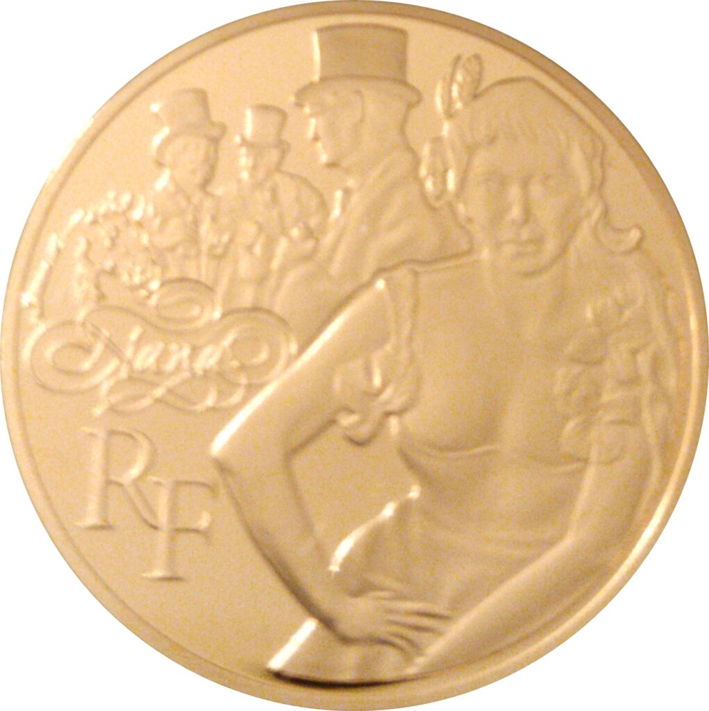Avers 50 euros Nana - - France — pièce en or