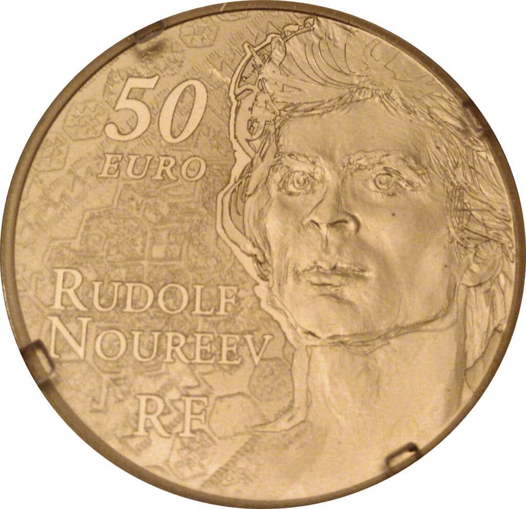 Avers 50 euros Noureev - - France — pièce en or