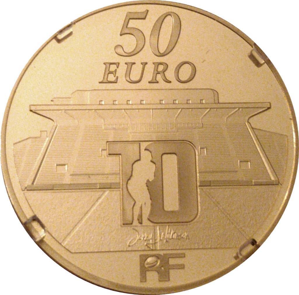 Avers 50 euros Rugby club toulonnais - - France — pièce en or
