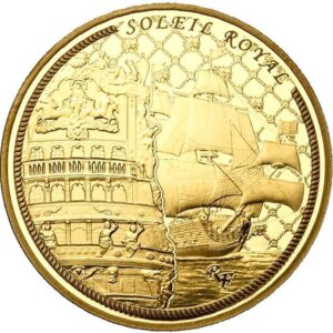 Avers 50 euros Soleil Royal or - - — pièce en or