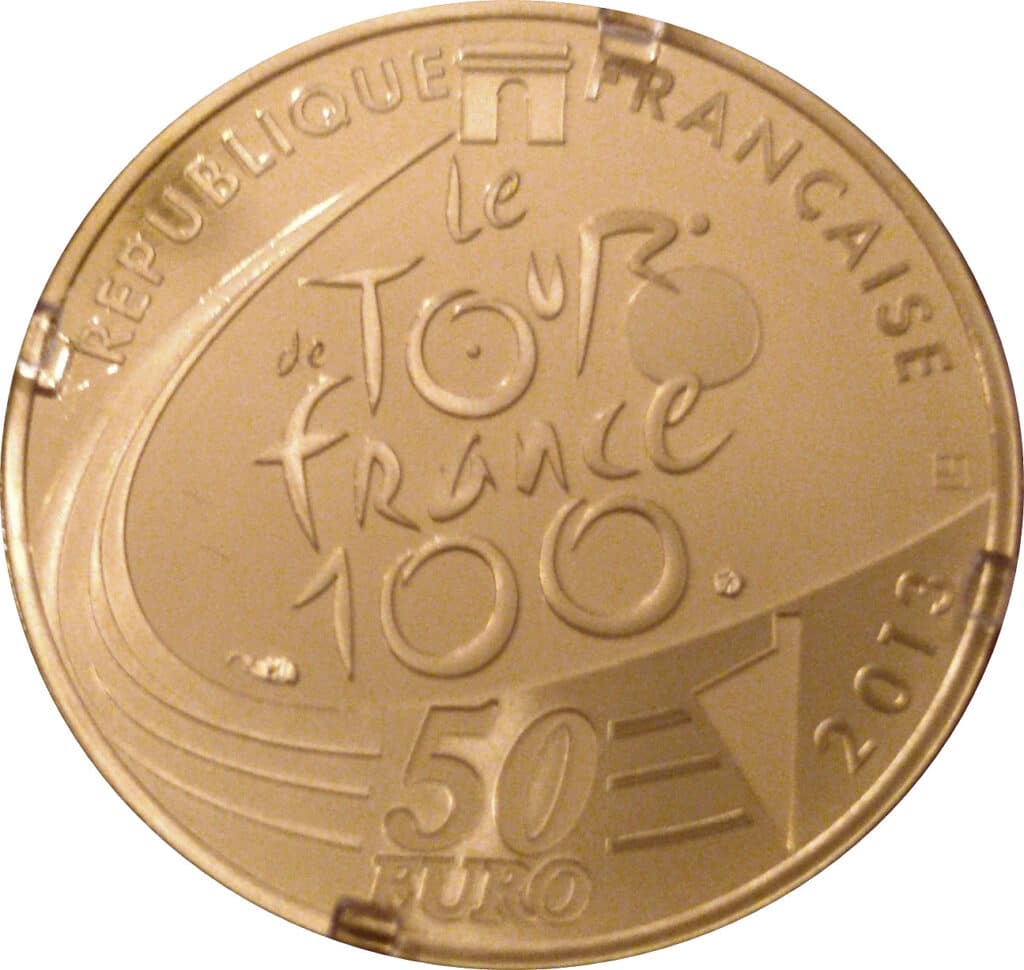 Avers 50 euros Tour de France - - France — pièce en or