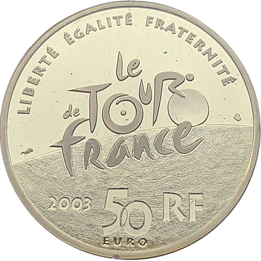 Avers 50 euros Tour de France - - France — pièce en or