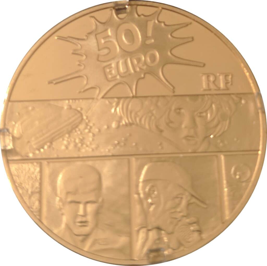 Avers 50 euros XIII - - — pièce en or