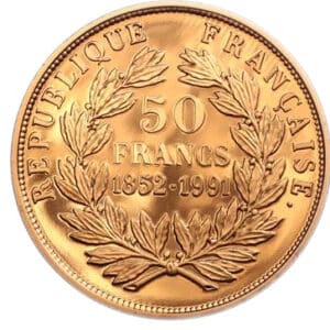 Avers 50 francs Bonaparte - - France — pièce en or