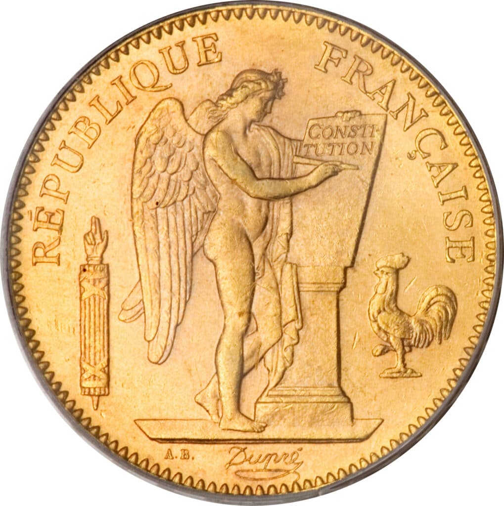 Avers 50 francs Génie - - France — pièce en or