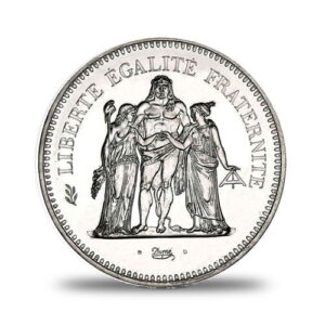 Avers de la pièce de 50 francs Hercule en argent