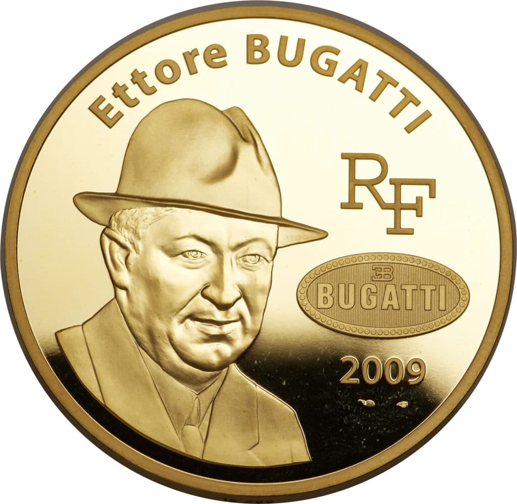 Avers 500 euros Ettore Bugatti - - France — pièce en or