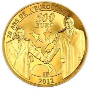 Avers 500 euros Eurocorps - - France — pièce en or