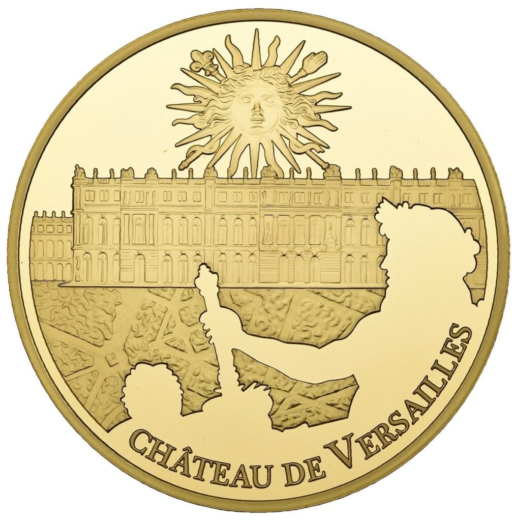 Avers 500 euros Le château de Versailles - - — pièce en or