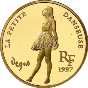 Avers 500 francs / 75 euros Degas - La petite danseuse - - France — pièce en or