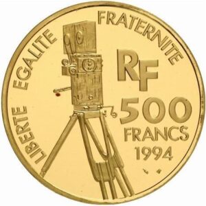 Avers 500 francs Charlie Chaplin grand module - - France — pièce en or