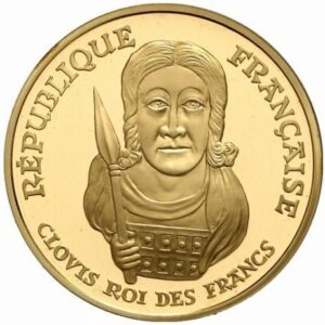 Avers 500 francs Clovis roi des Francs - - France — pièce en or