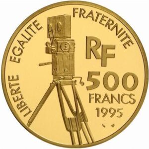 Avers 500 francs Jean Renoir grand module - - France — pièce en or