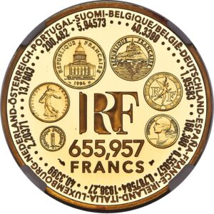Avers 655.957 Francs Europa - - France — pièce en or