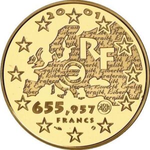 Avers 655,957 francs Liberté - - France — pièce en or