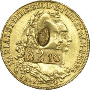 Avers 82 livres 10 sols Occupation britannique - - Guadeloupe
 (France d'outre-mer) — pièce en or