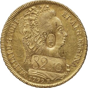 Avers 82 livres 10 sols Occupation britannique - - Guadeloupe
 (France d'outre-mer) — pièce en or