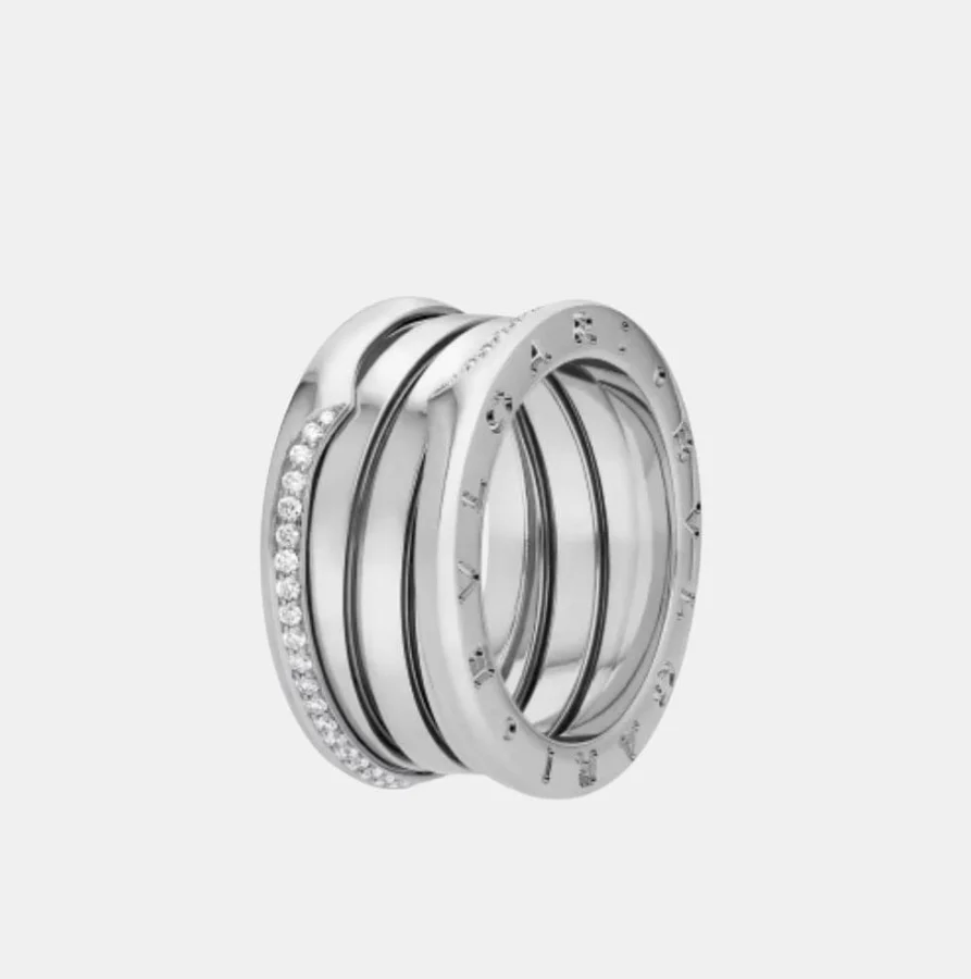 Bague B.Zero1 Bulgari en or blanc, diamant 0.21ct