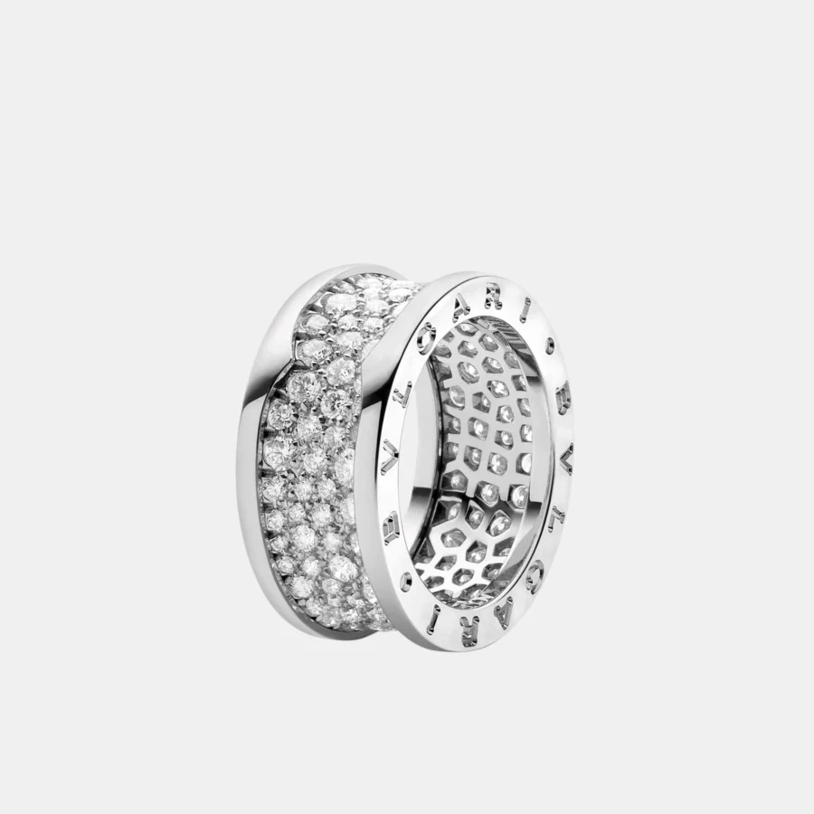 Bague B.Zero1 Bulgari en or blanc, diamant 1.93ct