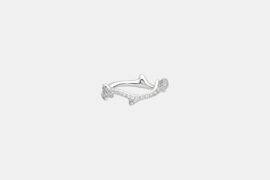 Bague Bois de Rose Dior en or blanc, diamant 0.58 ct