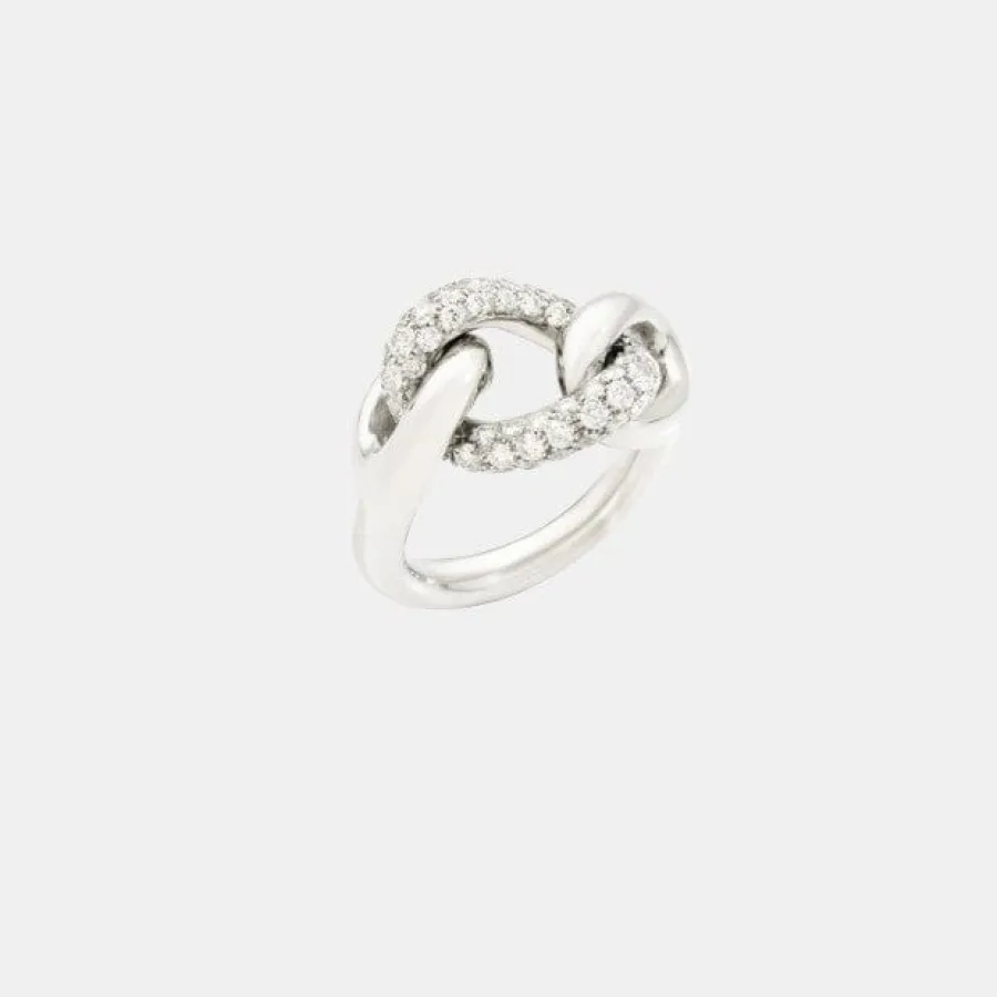 Bague Catene Pomellato en or rose, bijou d’occasion en très bon état