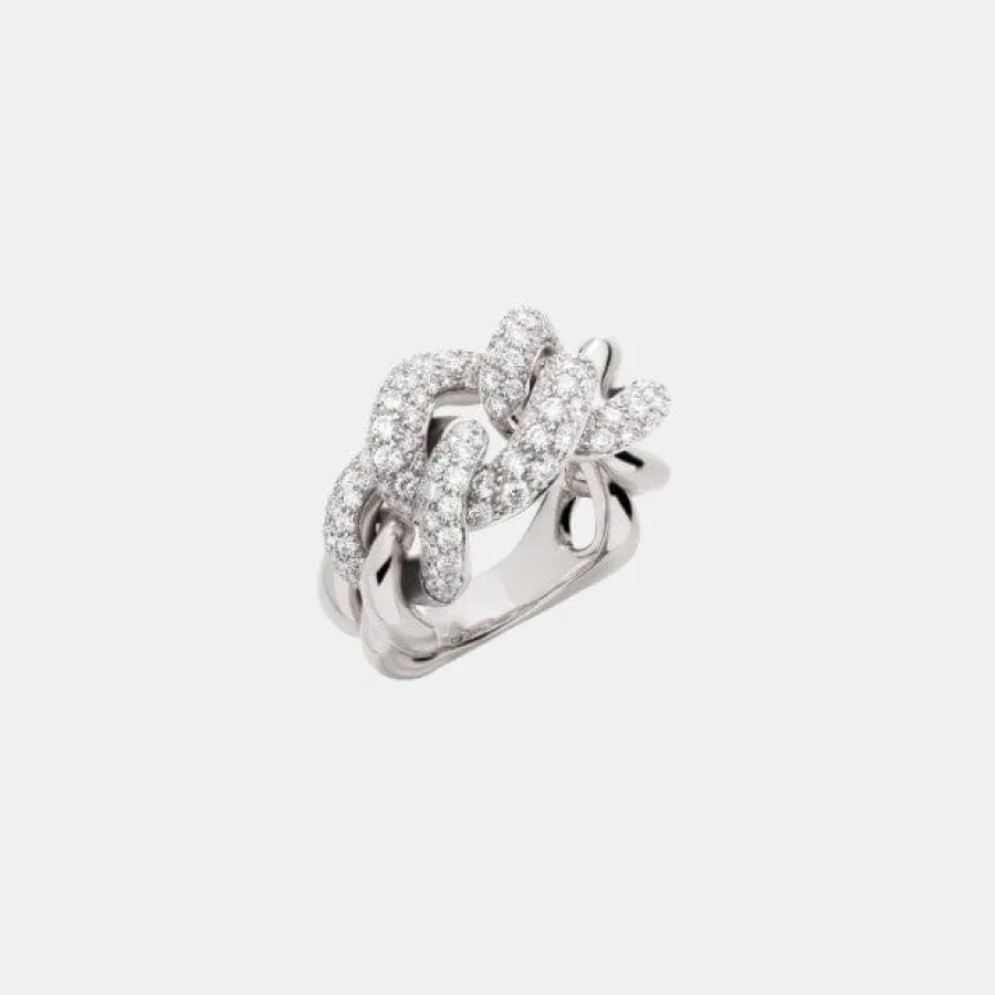Bague Catene Pomellato en or blanc, diamant 2.3ct
