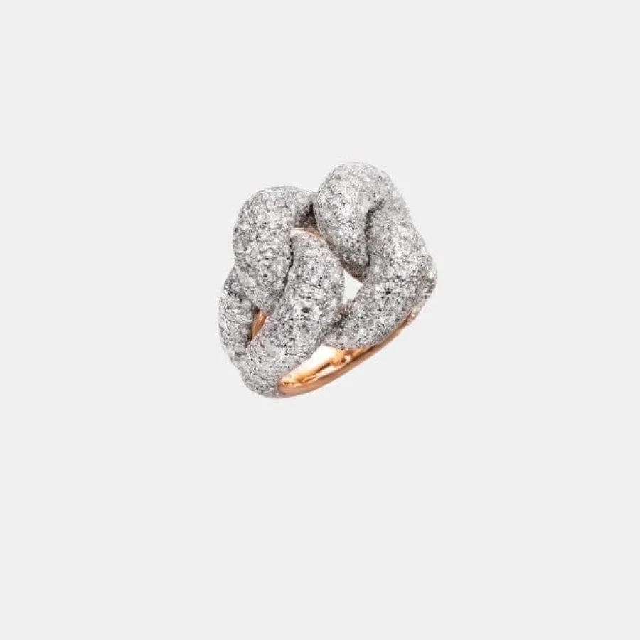 Bague Catene Pomellato en or rose, diamant 7.8ct