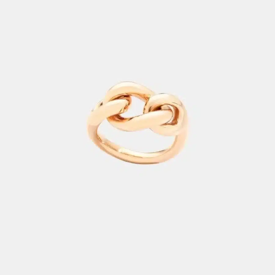 Bague Catene Pomellato en or rose — photographie du modèle, cote d’occasion GOLDMARKET