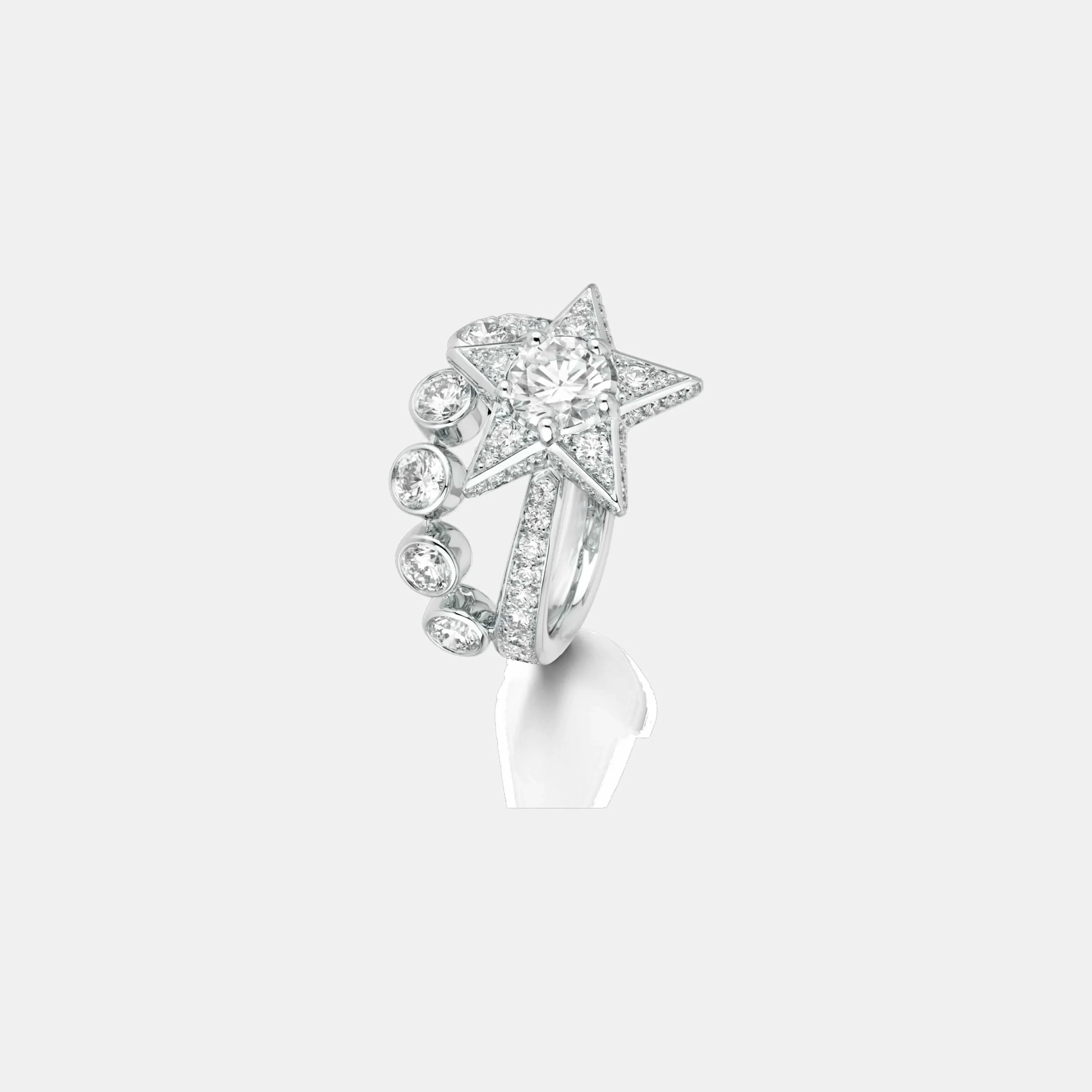 Bague Comète Chanel en or blanc, diamant — photographie du modèle, cote d’occasion GOLDMARKET
