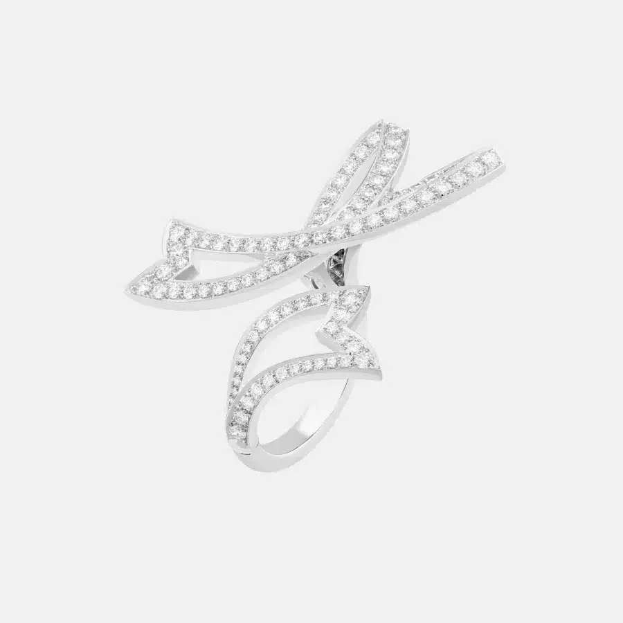 Bague Contes d’Hiver Van Cleef & Arpels en or blanc, diamant 1.61ct