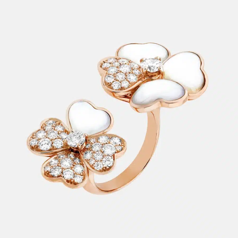 Bague Cosmos Van Cleef & Arpels en or rose, diamant