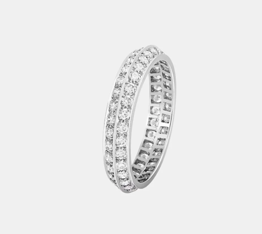 Bague Couture Van Cleef & Arpels en platine, diamant 0.81ct — photographie du modèle, cote d’occasion GOLDMARKET