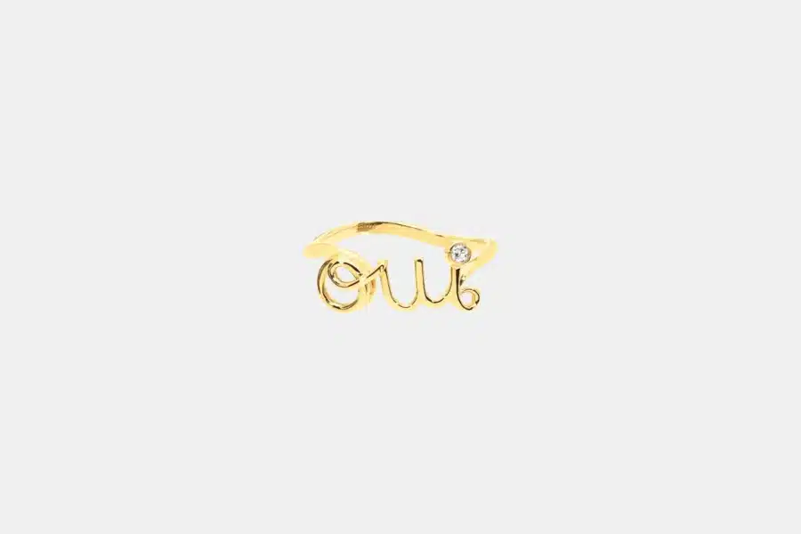 Bague Dioramour Dior en or jaune, bijou d’occasion en très bon état