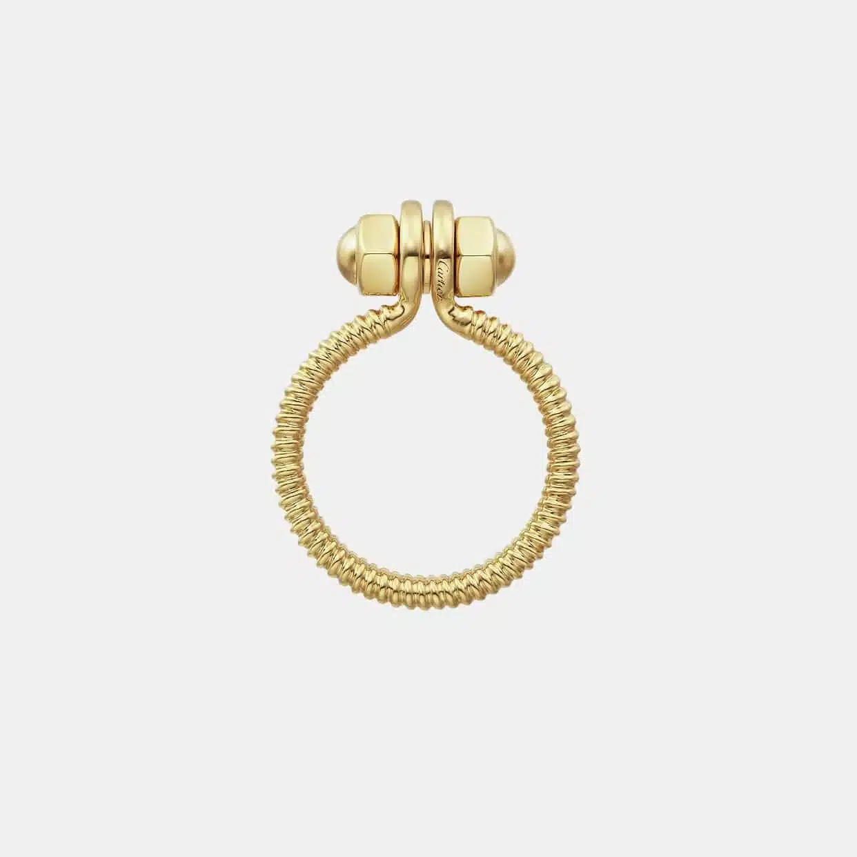 Bague Écrou de Cartier en or jaune — photographie du modèle, cote d’occasion GOLDMARKET