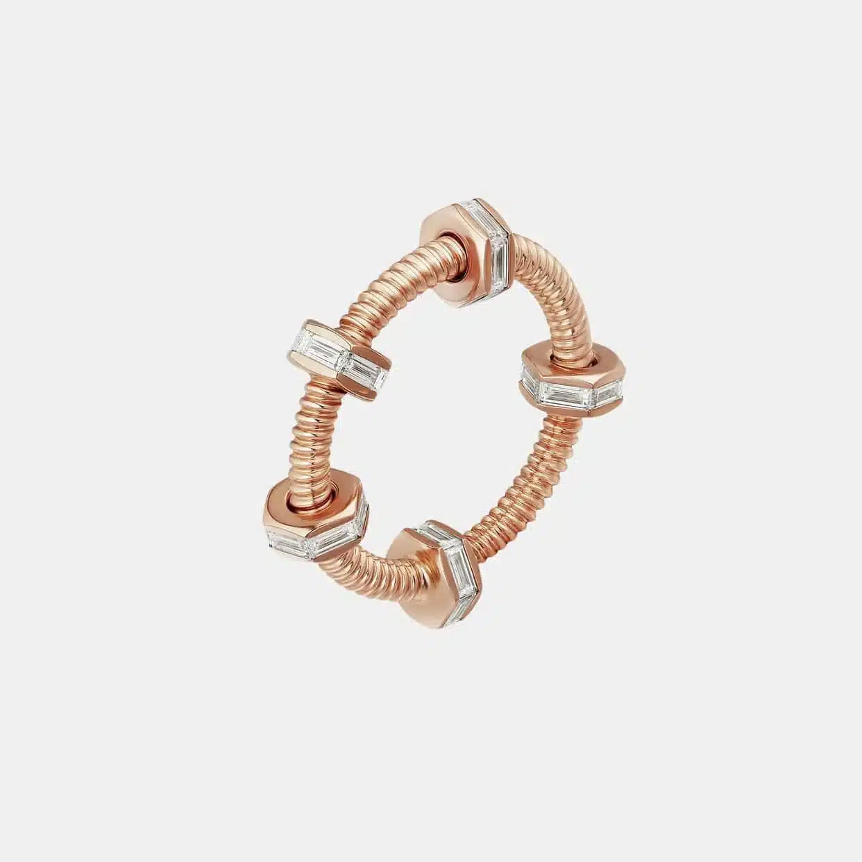 Bague Écrou de Cartier en or rose, diamant