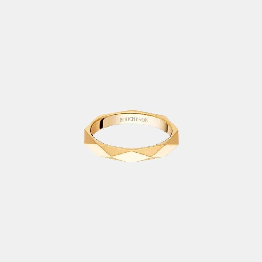 Bague Facette Boucheron en or jaune — photographie du modèle, cote d’occasion GOLDMARKET