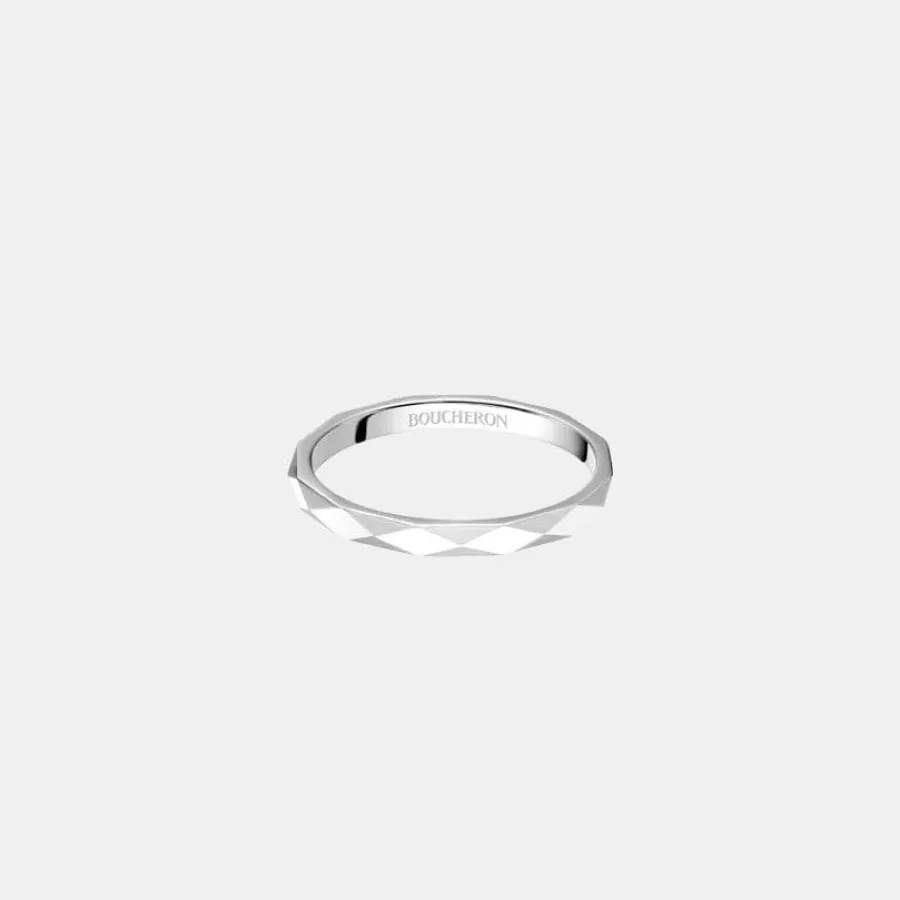 Bague Facette Boucheron en platine