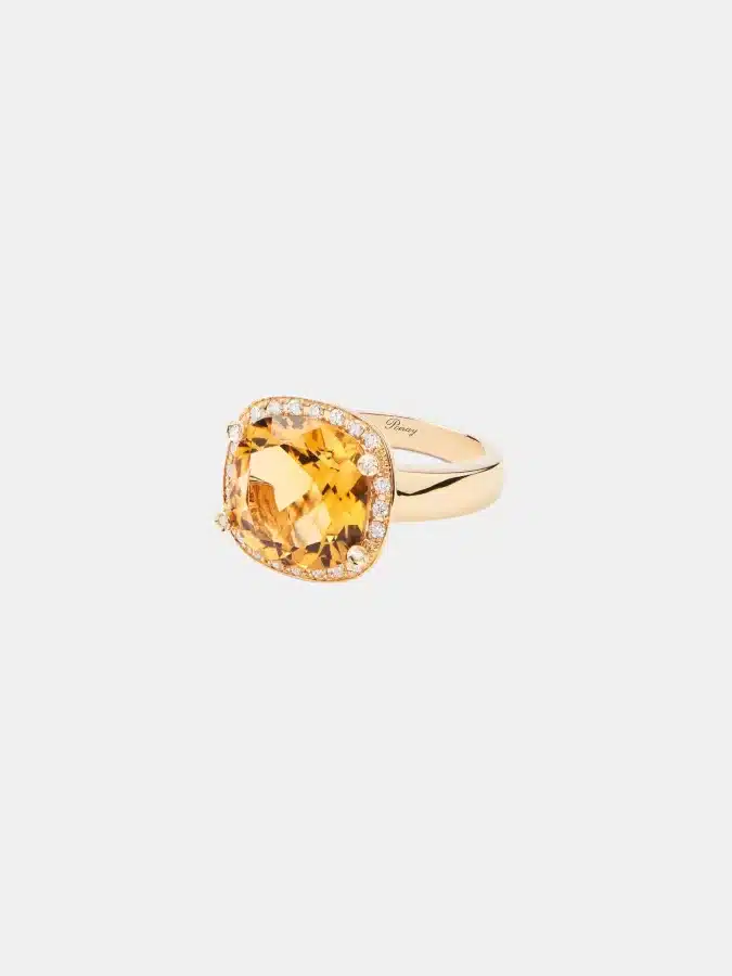 Bague Filles Antik Poiray en or jaune, citrine 5.6ct