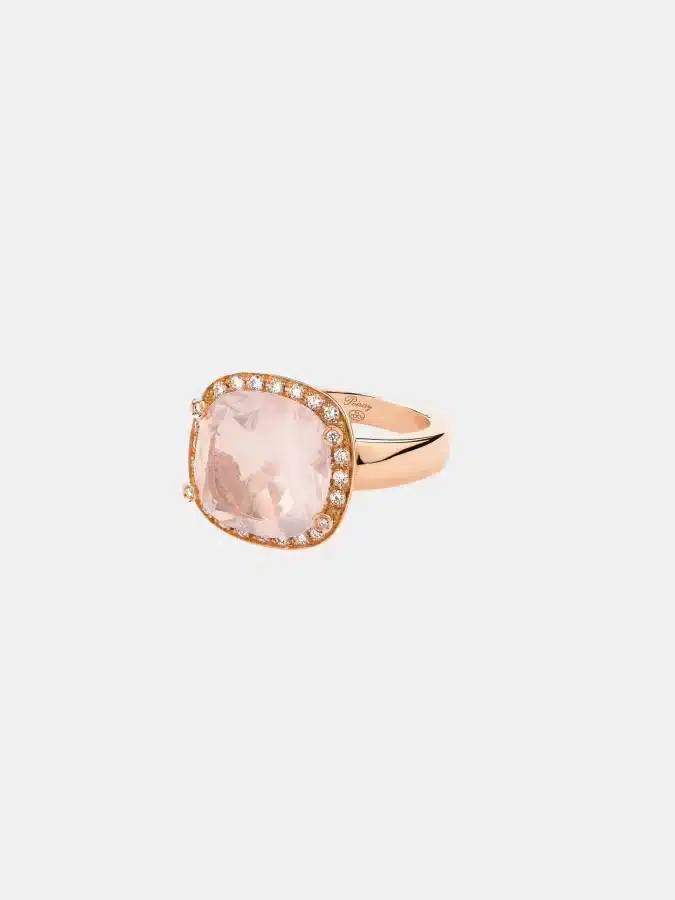 Bague Filles Antik Poiray en or rose, quartz 5ct