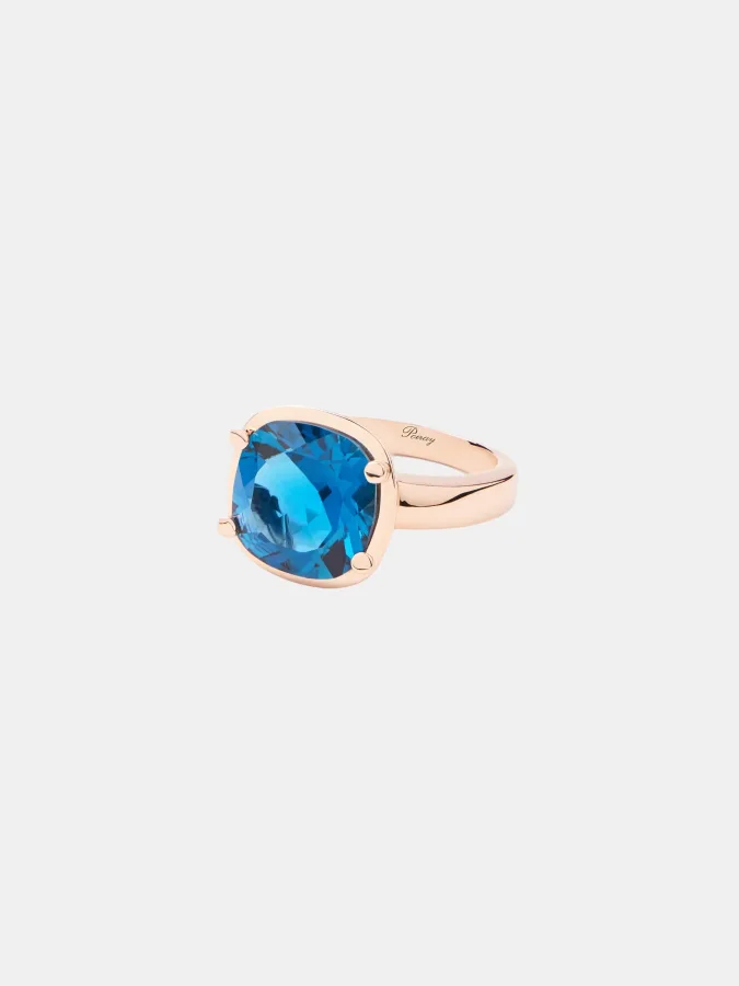 Bague Filles Antik Poiray en or rose, topaze 9.2ct